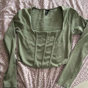 Windsor Sage Long Sleeve Top